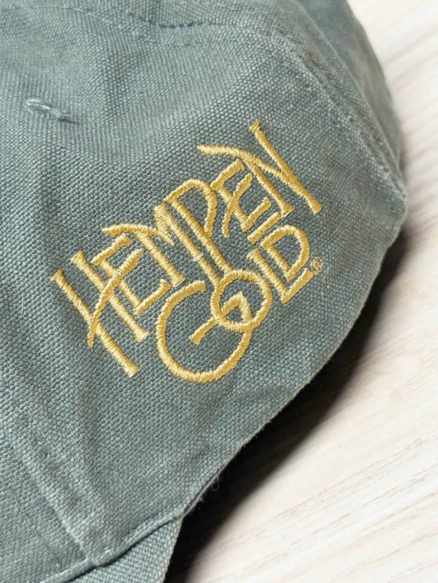vintage 90s embroidered sun baseball cap | maplecap | hempen gold - good market thrift store