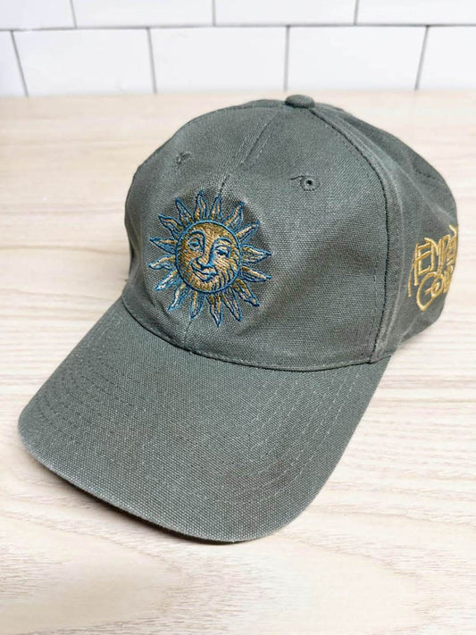 vintage 90s embroidered sun baseball cap | maplecap | hempen gold - good market thrift store
