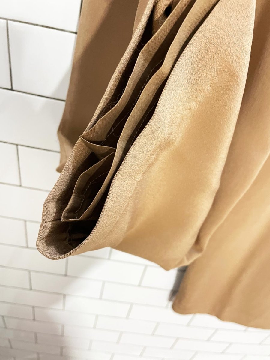 vintage 90s episode 100% silk pleated straight leg trouser - good market thrift store