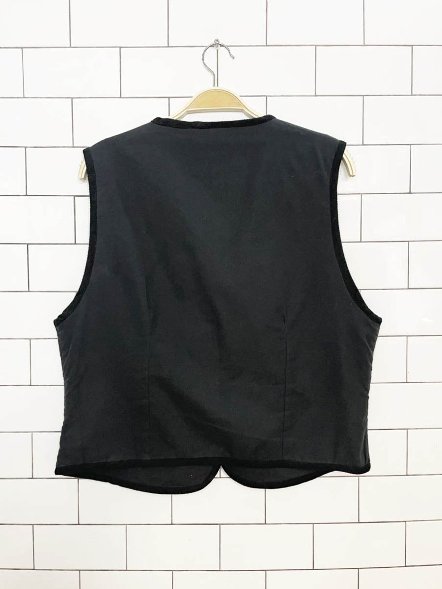 vintage 90s erica casuals wool-blend garden embroidery vest - good market thrift store