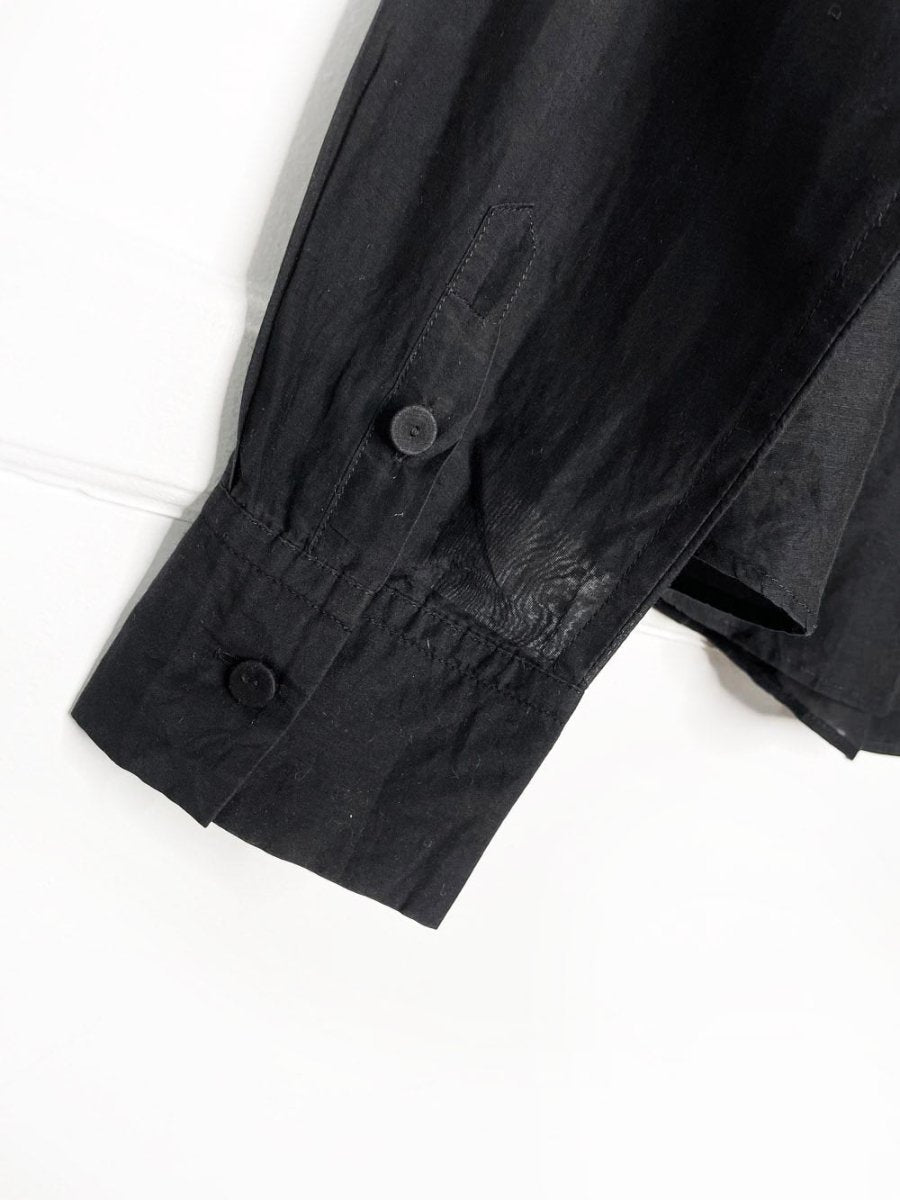 vintage 90s escada edition silk - blend sheer fitted blouse - good market thrift store