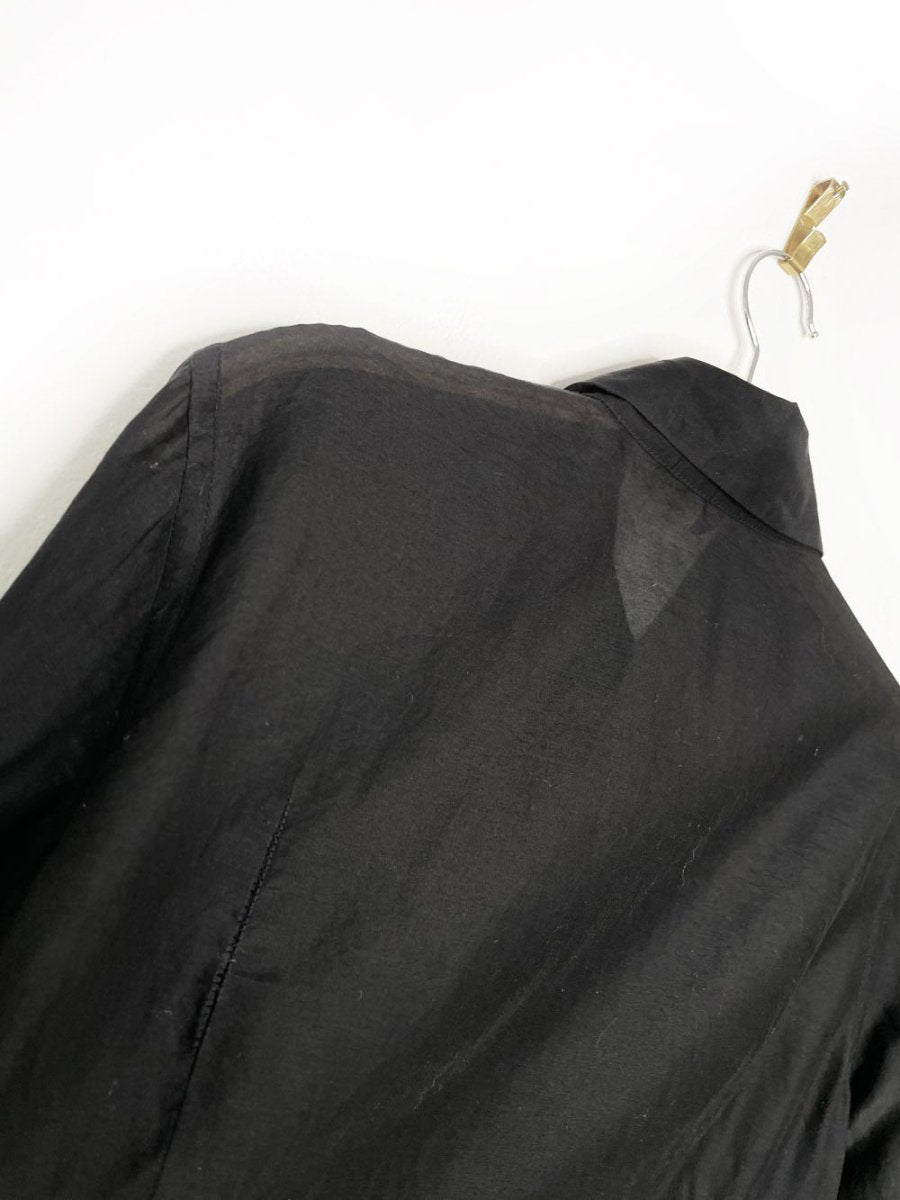 vintage 90s escada edition silk - blend sheer fitted blouse - good market thrift store