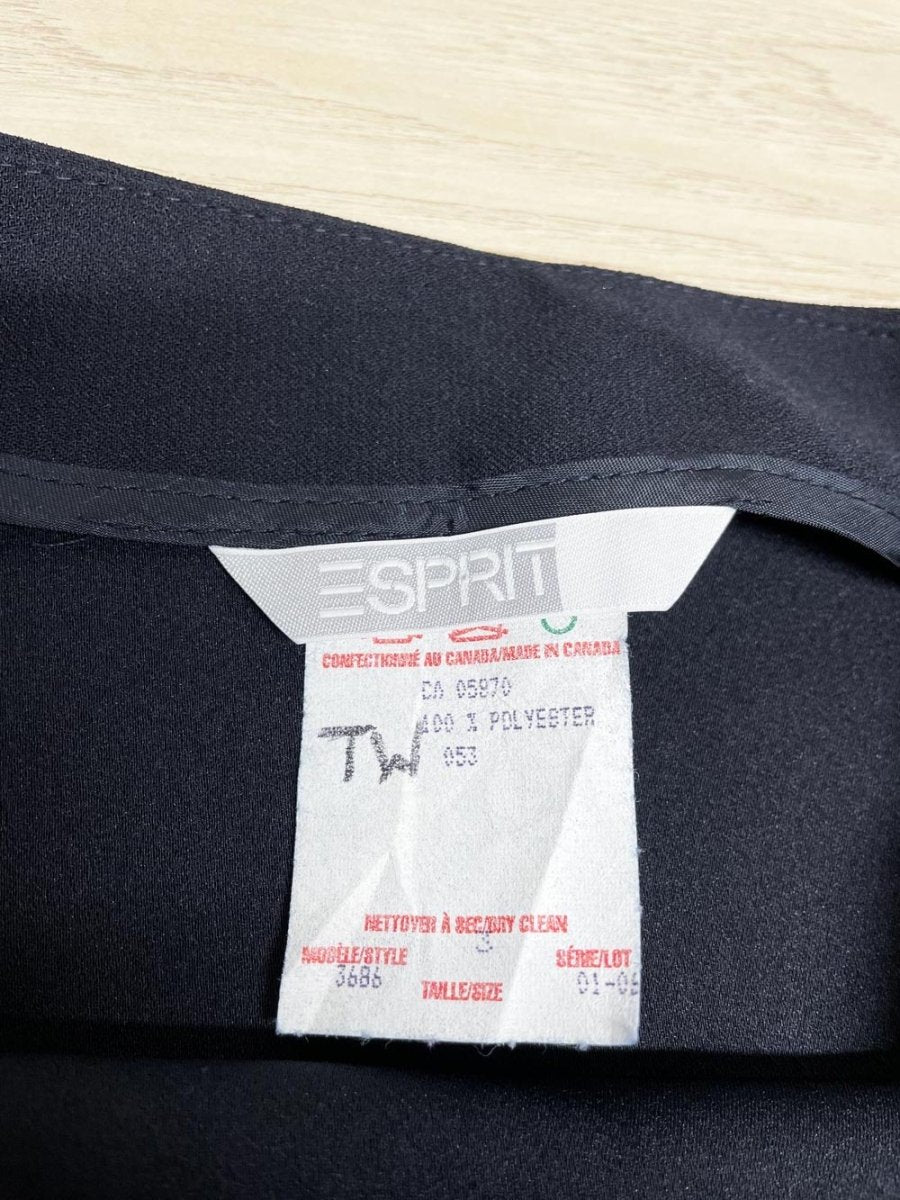 vintage 90s esprit minimal slit mini skirt - good market thrift store