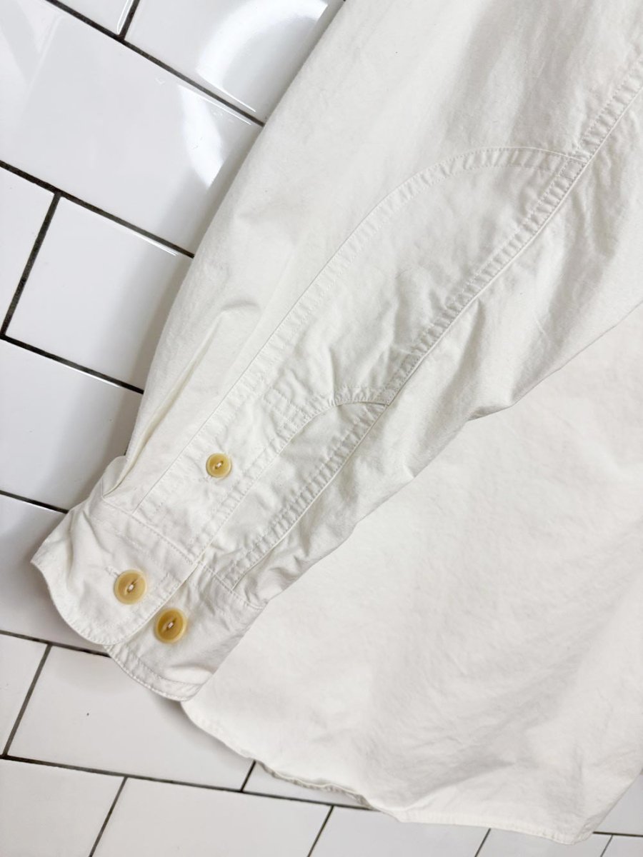 vintage 90s esprit sporty prep oversized full button shirt - good market thrift store