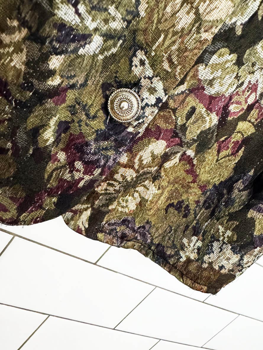 vintage 90s evidence floral tapestry vest top - good market thrift store