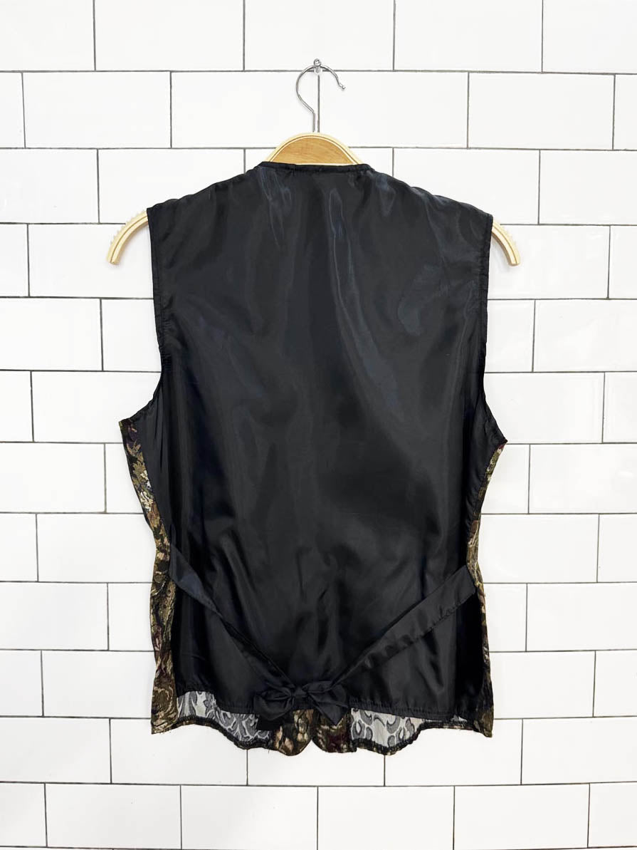 vintage 90s evidence floral tapestry vest top - good market thrift store