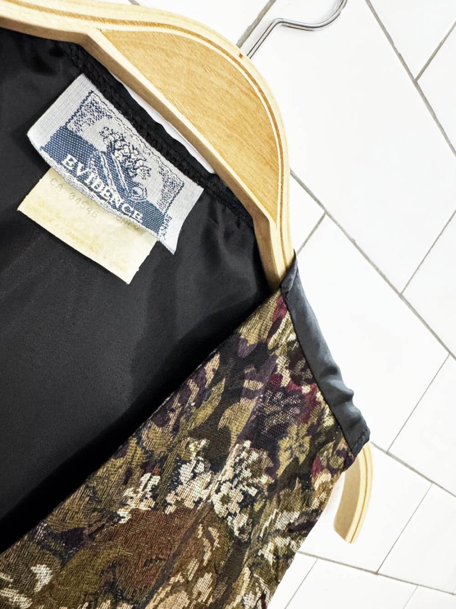vintage 90s evidence floral tapestry vest top - good market thrift store