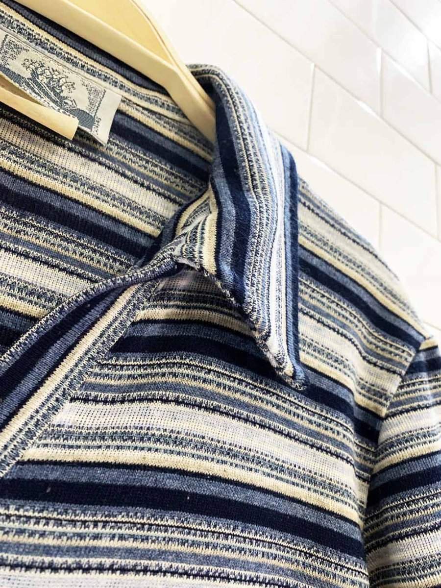 vintage 90s evidence striped polo shirt dress - good market thrift store