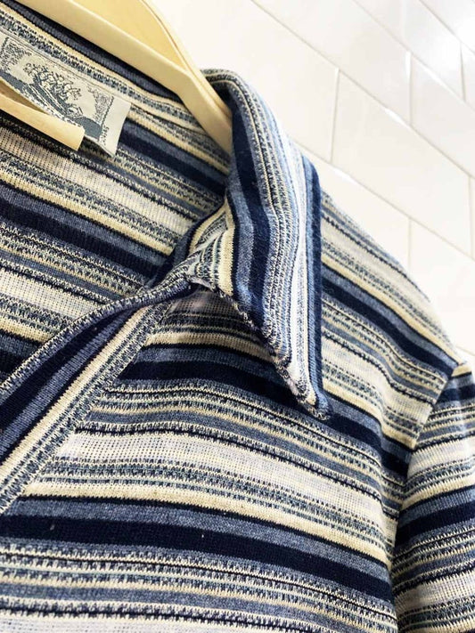 vintage 90s evidence striped polo shirt dress - good market thrift store