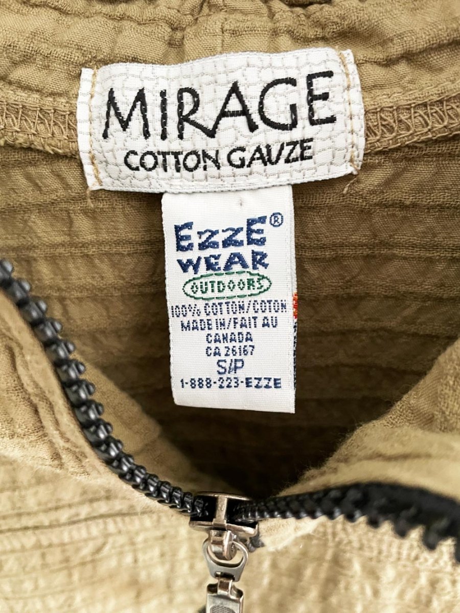 vintage 90s ezze wear mirage 1/4 zip short sleeve pullover | made in canada - good market thrift store