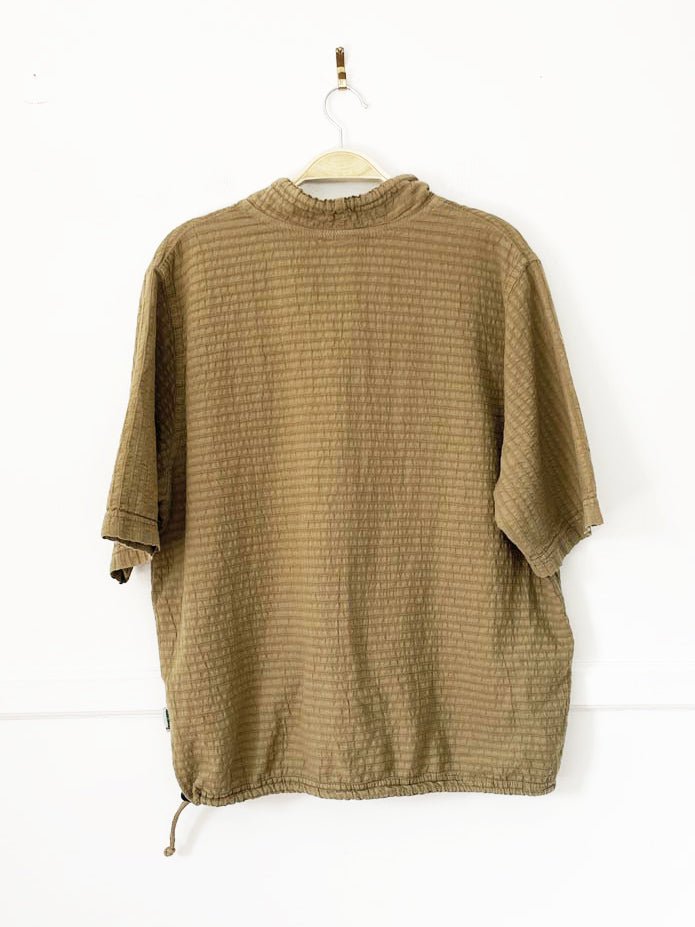 vintage 90s ezze wear mirage 1/4 zip short sleeve pullover | made in canada - good market thrift store