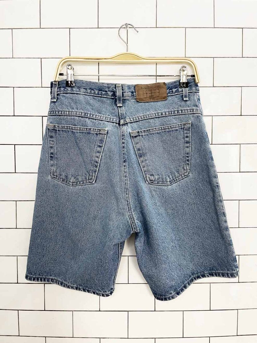 vintage 90s faded glory denim shorts - good market thrift store