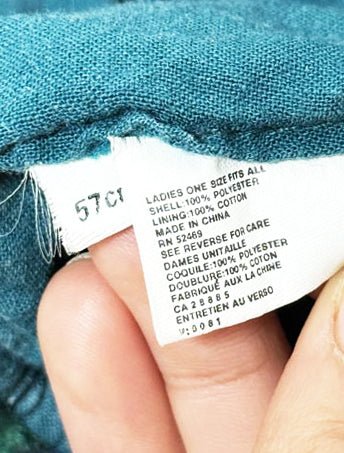 vintage 90s floral fleece gloves + hat set - good market thrift store