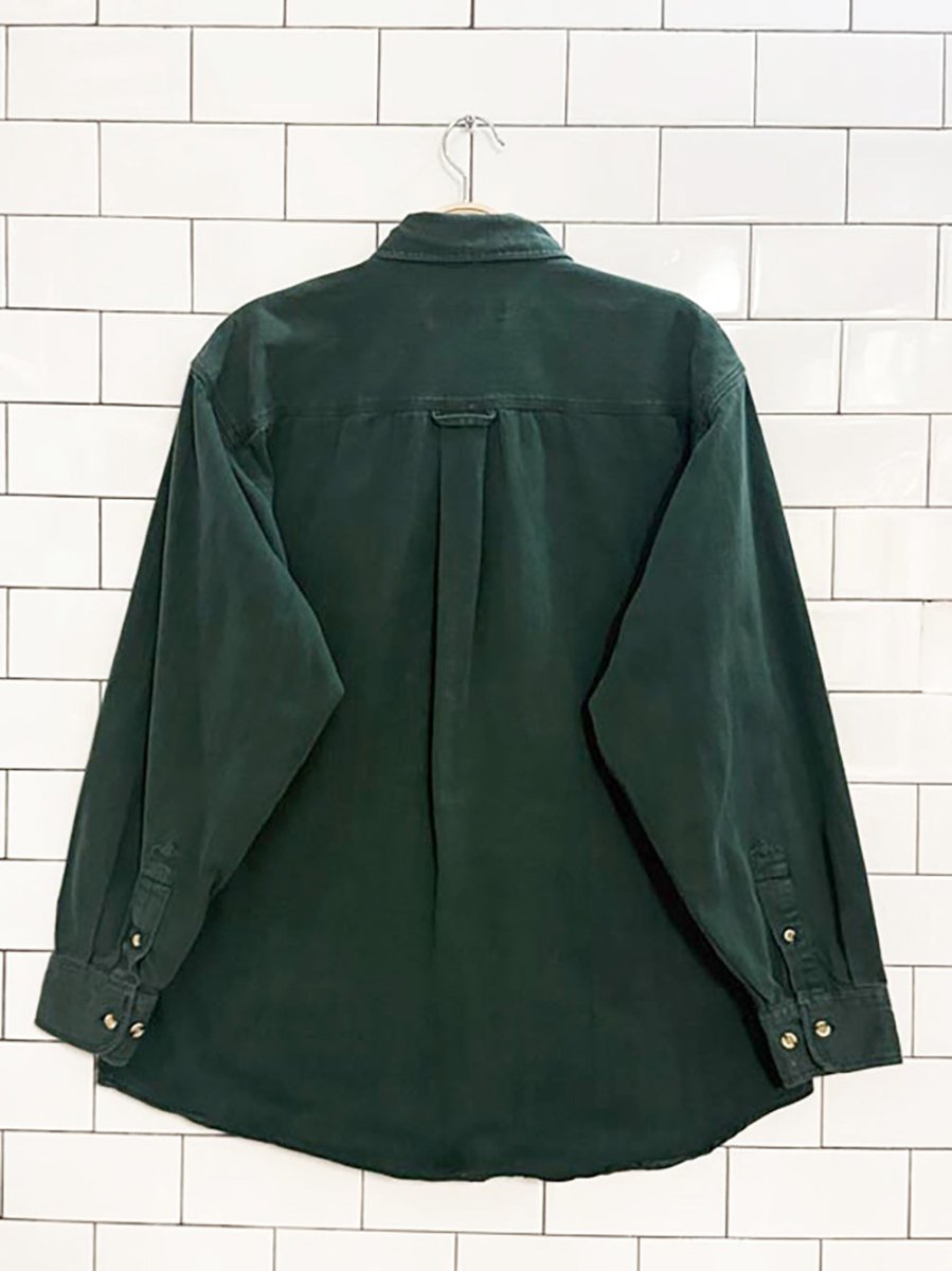 vintage 90s functionals two pocket full button shirt - good market thrift store