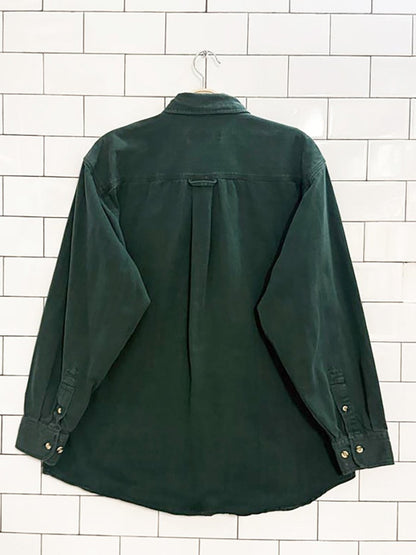 vintage 90s functionals two pocket full button shirt - good market thrift store