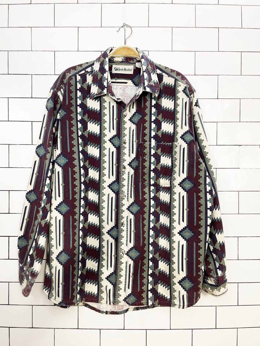 vintage 90s gander mountain southwestern full button shirt - good market thrift store