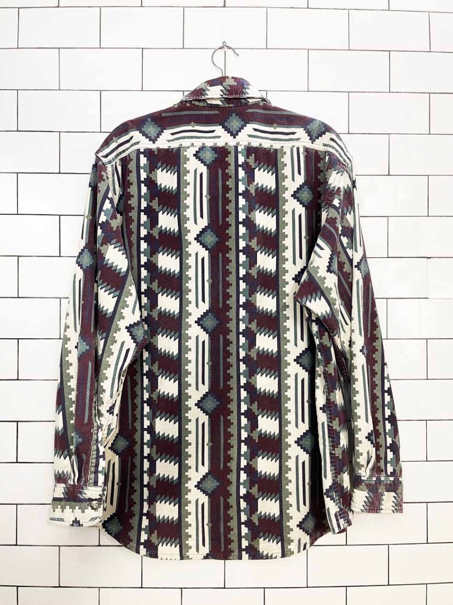 vintage 90s gander mountain southwestern full button shirt - good market thrift store