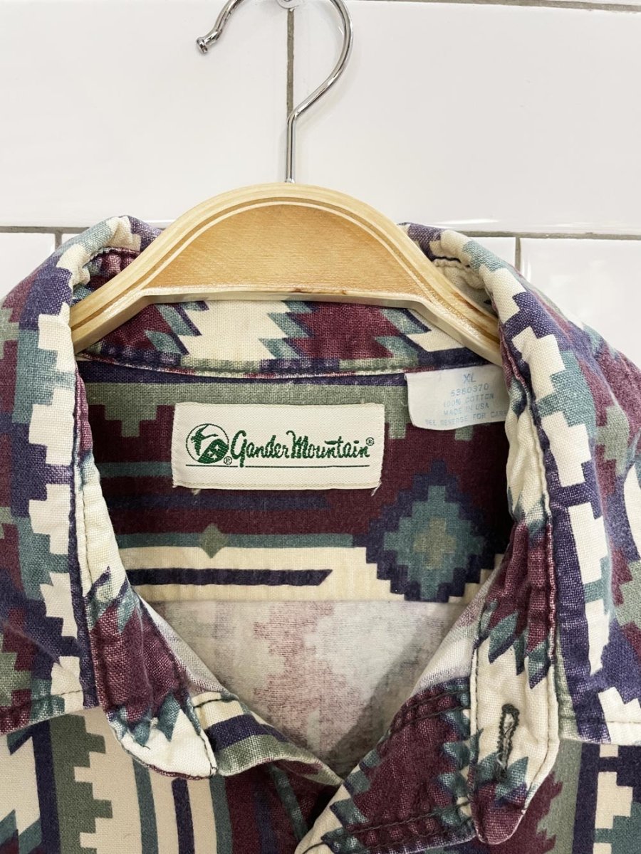 vintage 90s gander mountain southwestern full button shirt - good market thrift store