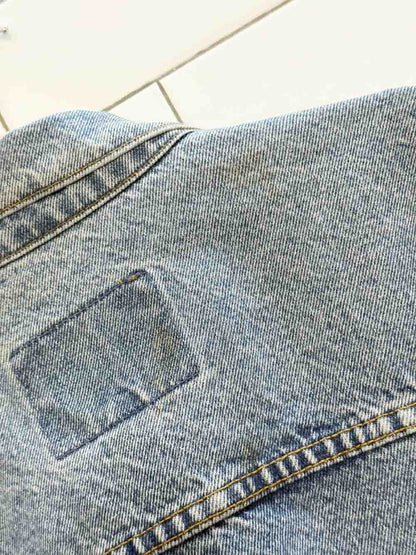 vintage 90s gap denim trucker jacket | born in san francisco 1980 - good market thrift store