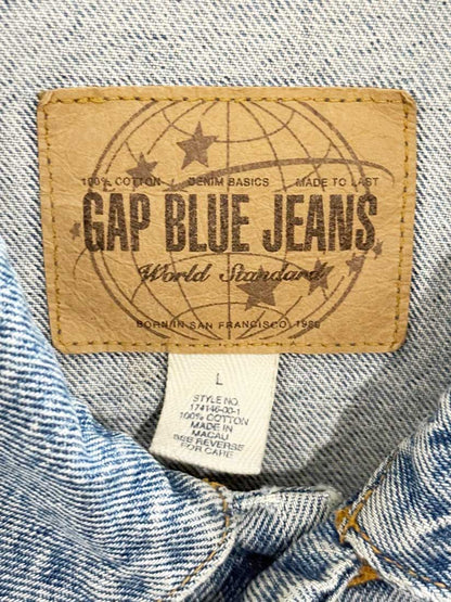 vintage 90s gap denim trucker jacket | born in san francisco 1980 - good market thrift store