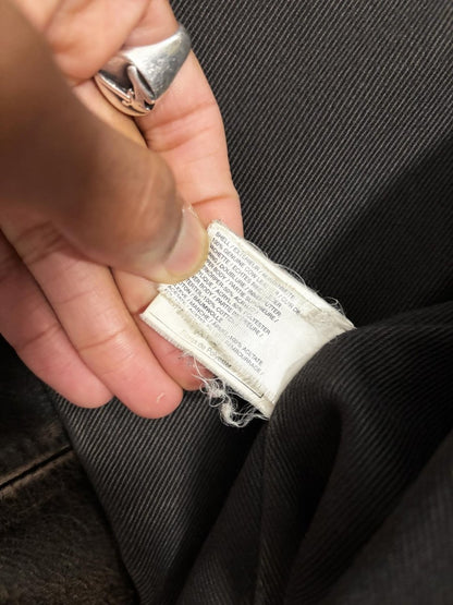 vintage 90s gap leather sherpa lined bomber jacket - good market thrift store