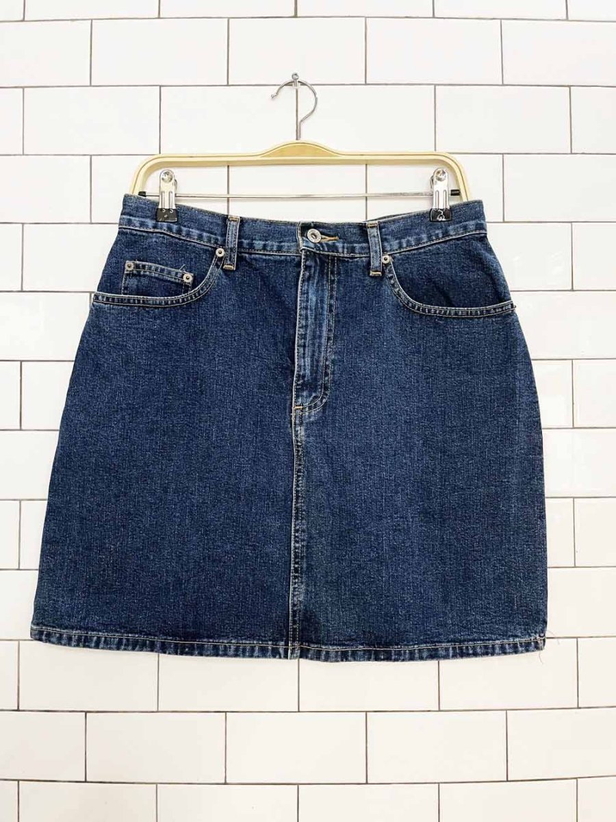 vintage 90s gap mini denim skirt - good market thrift store