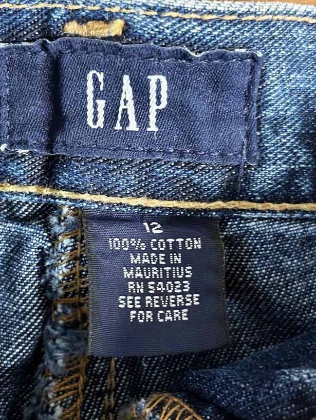 vintage 90s gap mini denim skirt - good market thrift store