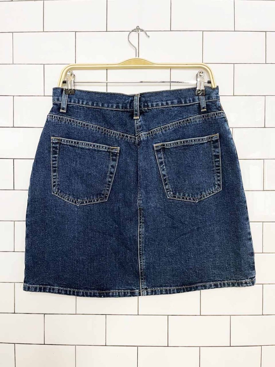 vintage 90s gap mini denim skirt - good market thrift store