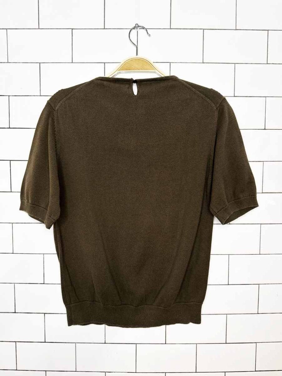 vintage 90s gap short sleeve knit top - good market thrift store