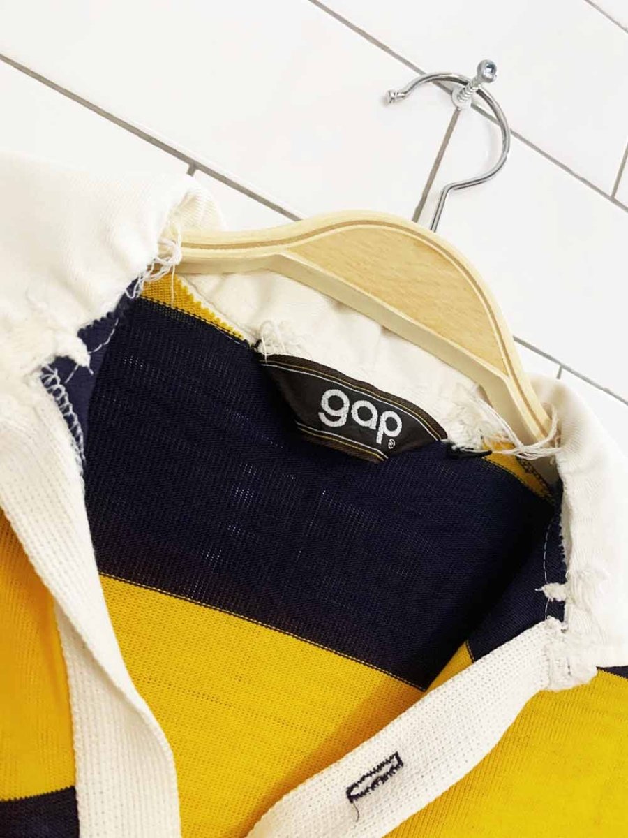 vintage 90s gap striped rugby collared pullover - good market thrift store