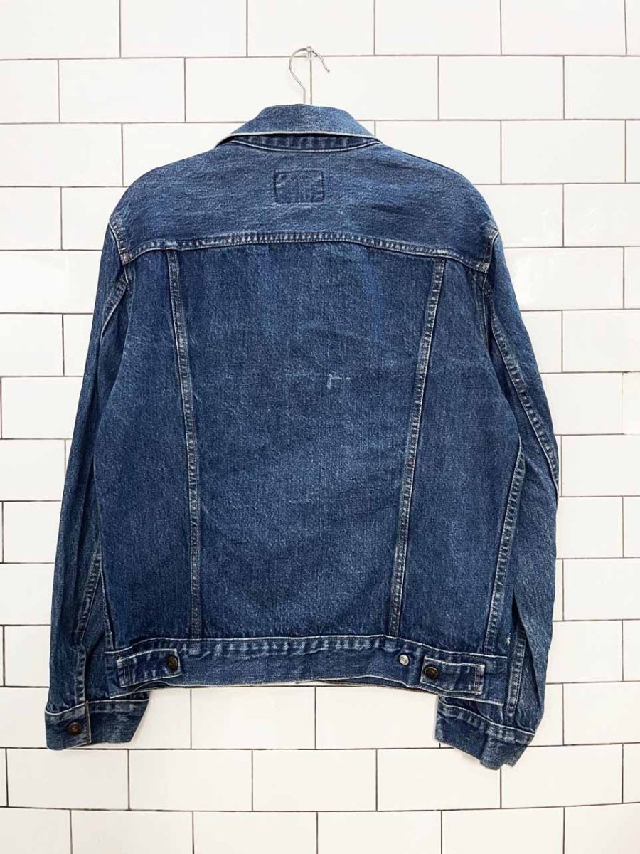 vintage 90s GWG snap button denim trucker jacket | great western garment | made in Canada - good market thrift store