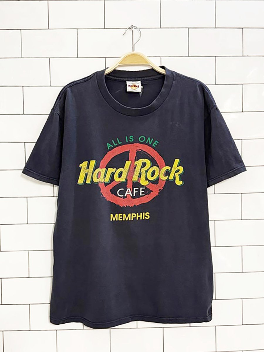 vintage 90s hard rock cafe memphis graphic tee | made in USA - good market thrift store