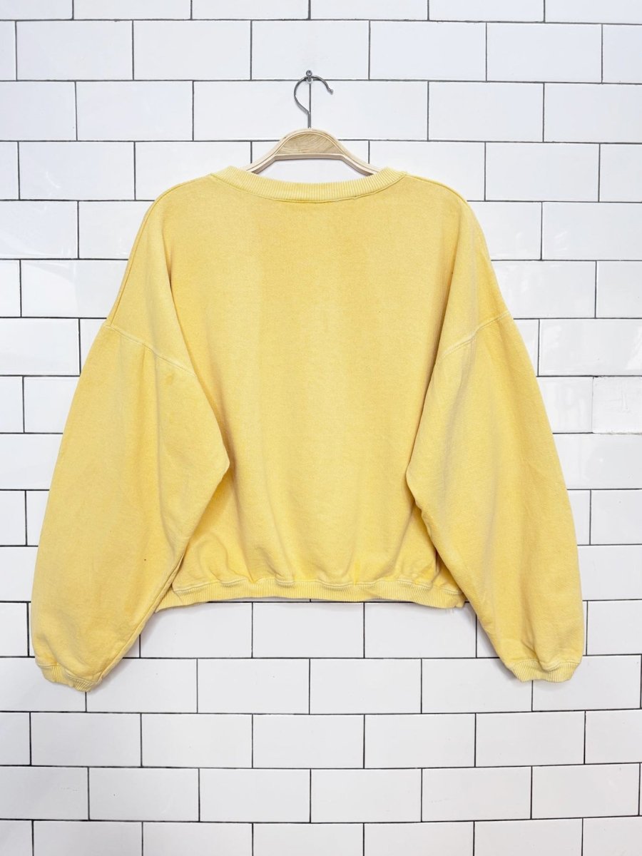 vintage 90s hawaii boxy balloon sleeve crop sweatshirt | eye catchers | made in USA - good market thrift store