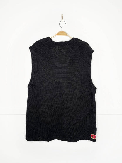 vintage 90s heirloom collectibles festive stockings knit vest - good market thrift store