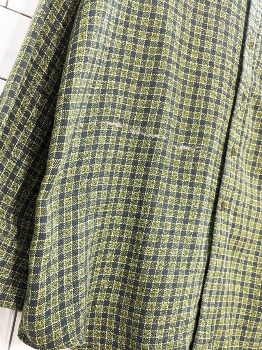 vintage 90s holt renfrew woven flannel shirt - good market thrift store