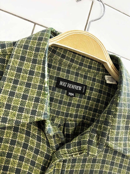 vintage 90s holt renfrew woven flannel shirt - good market thrift store
