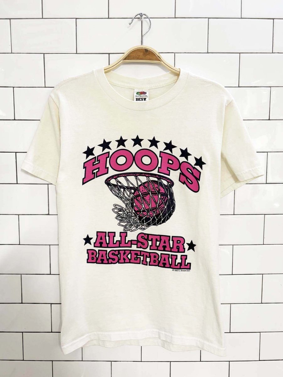vintage 90s hoops all star basketball tee - good market thrift store