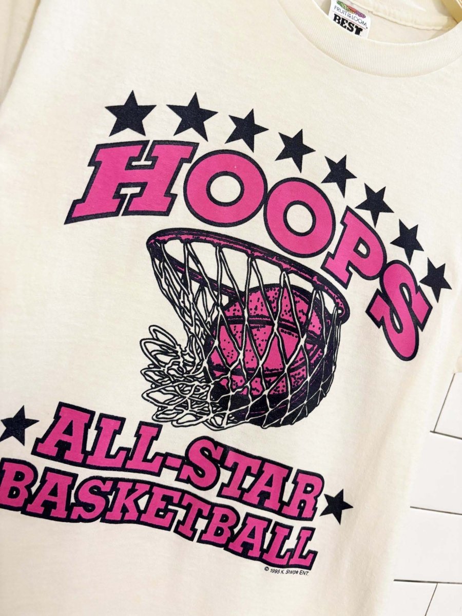 vintage 90s hoops all star basketball tee - good market thrift store