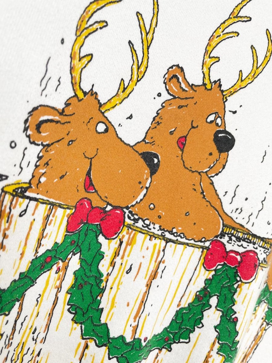 vintage 90s hot tub reindeer sweatshirt | made in USA | russel athletics - good market thrift store
