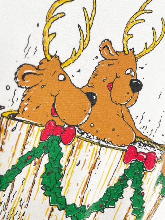 vintage 90s hot tub reindeer sweatshirt | made in USA | russel athletics - good market thrift store