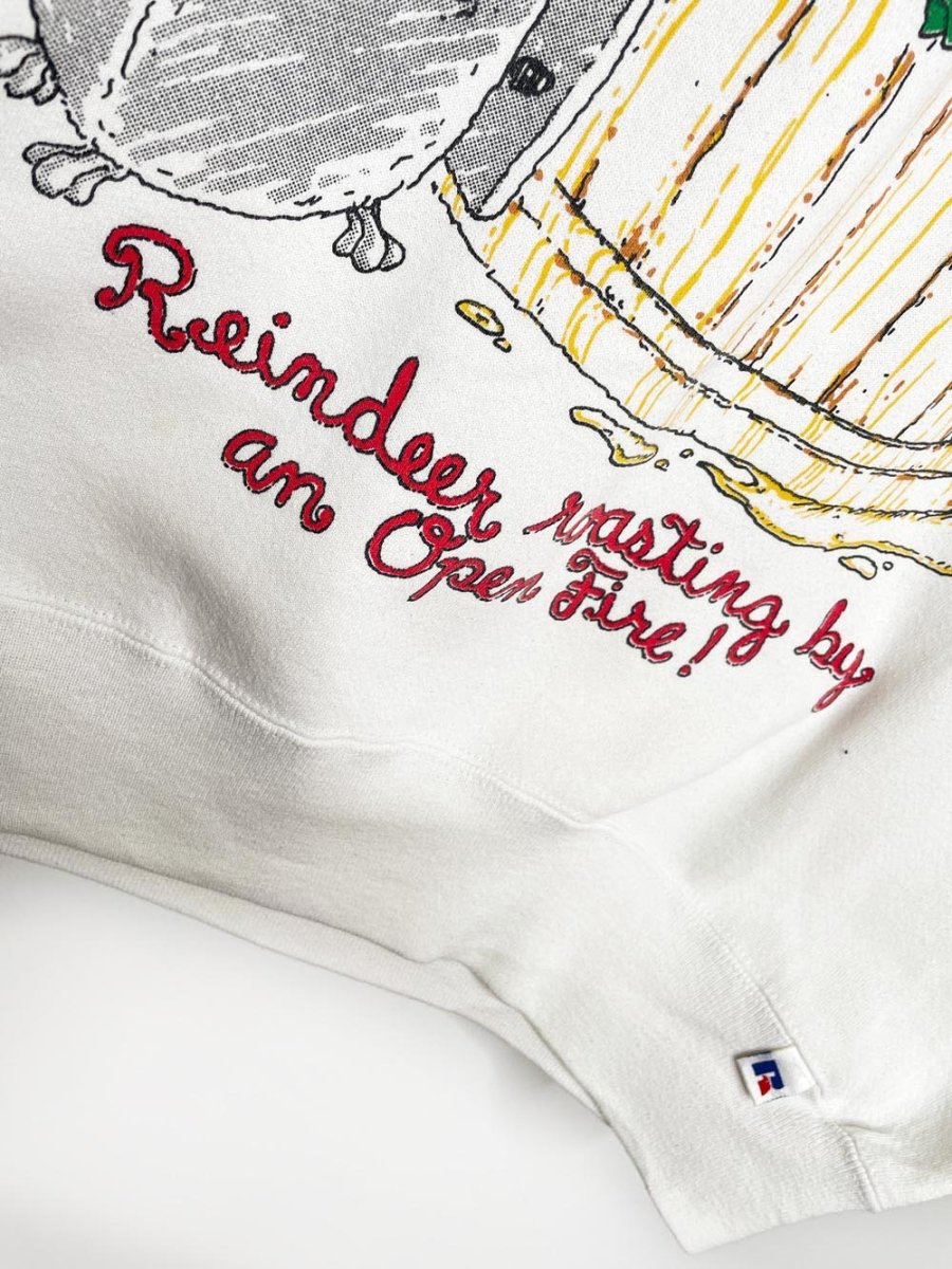 vintage 90s hot tub reindeer sweatshirt | made in USA | russel athletics - good market thrift store