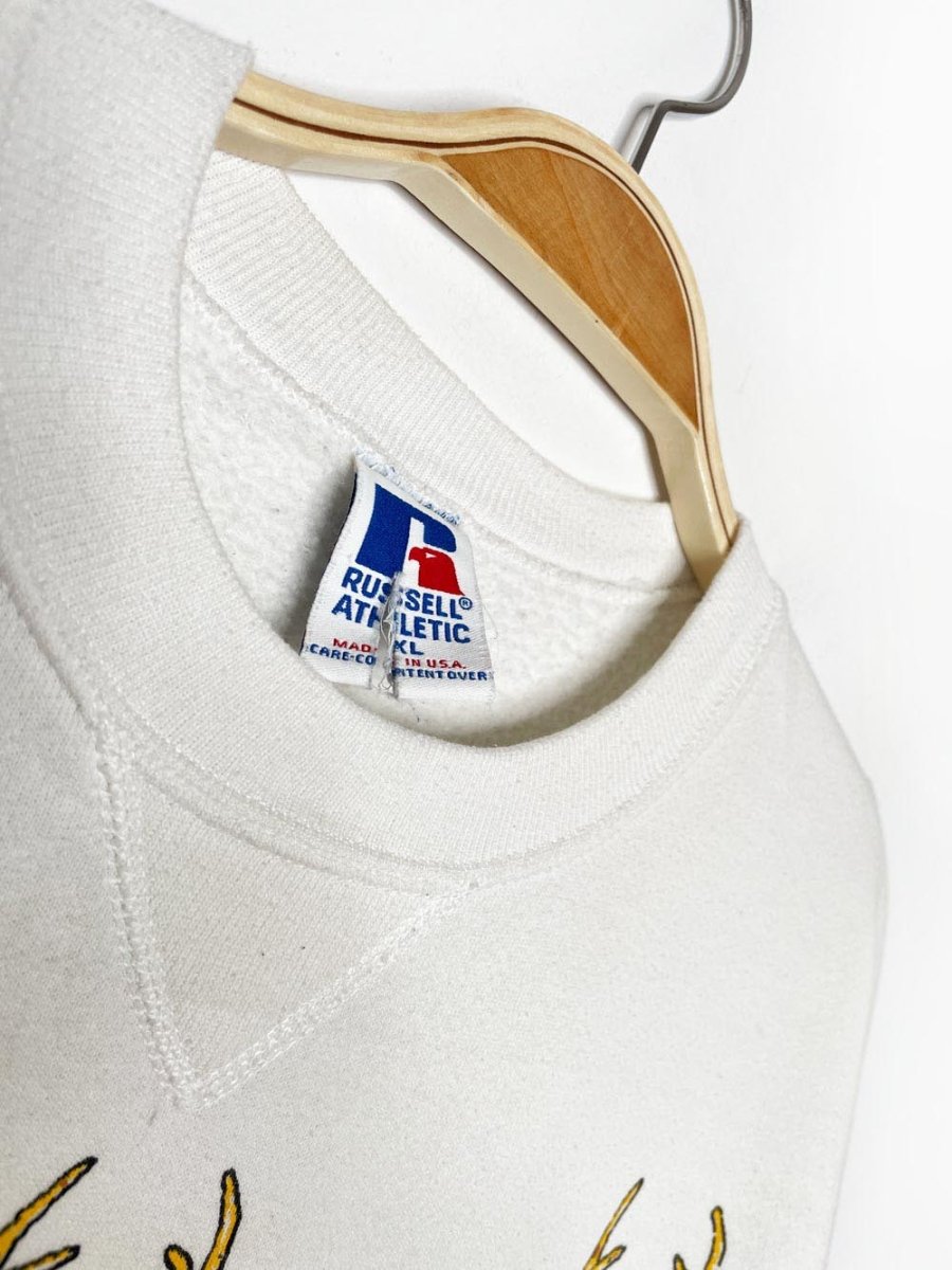 vintage 90s hot tub reindeer sweatshirt | made in USA | russel athletics - good market thrift store