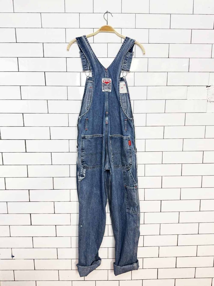 vintage 90s ikeda denim overalls | made in Canada - good market thrift store