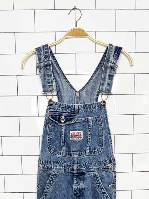 vintage 90s ikeda denim overalls | made in Canada - good market thrift store