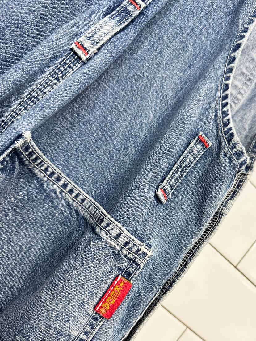 vintage 90s ikeda denim overalls | made in Canada - good market thrift store