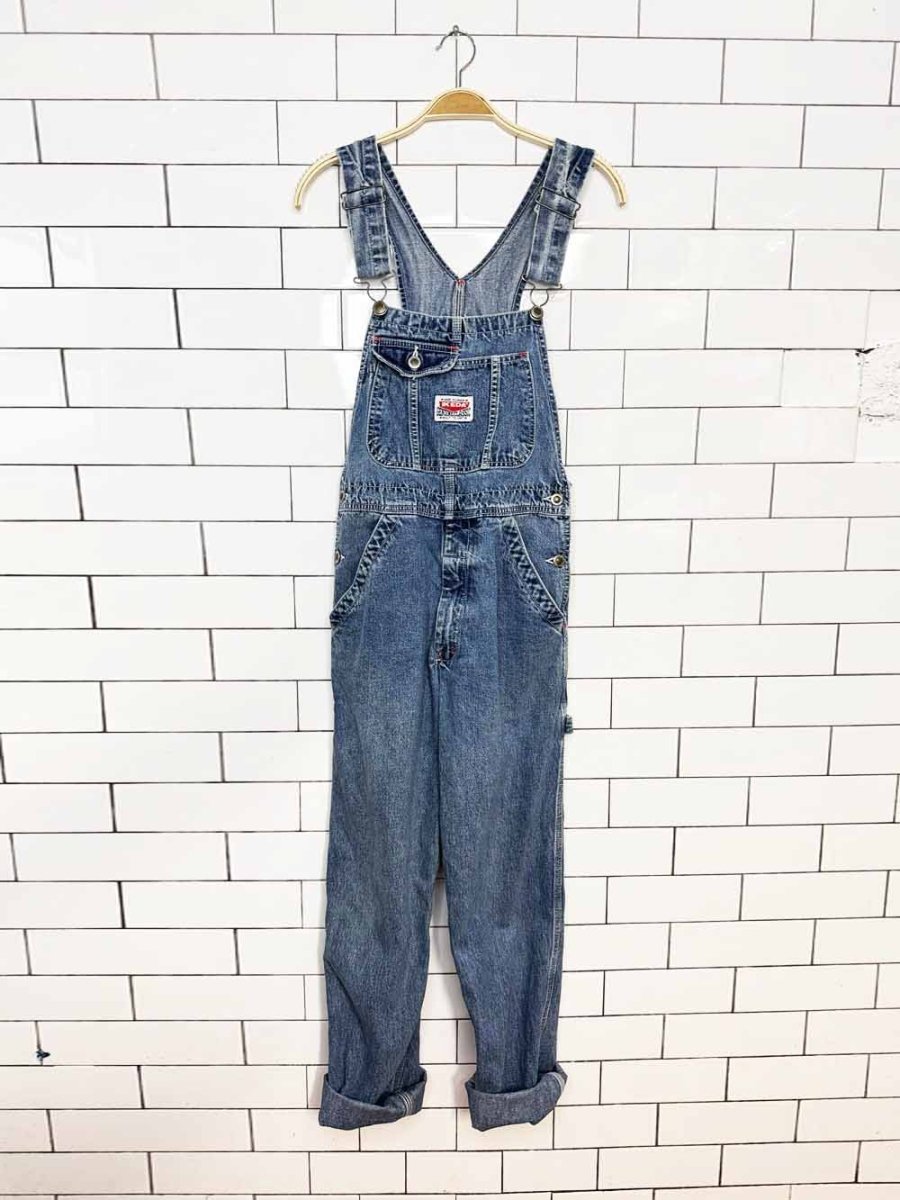 vintage 90s ikeda denim overalls | made in Canada - good market thrift store