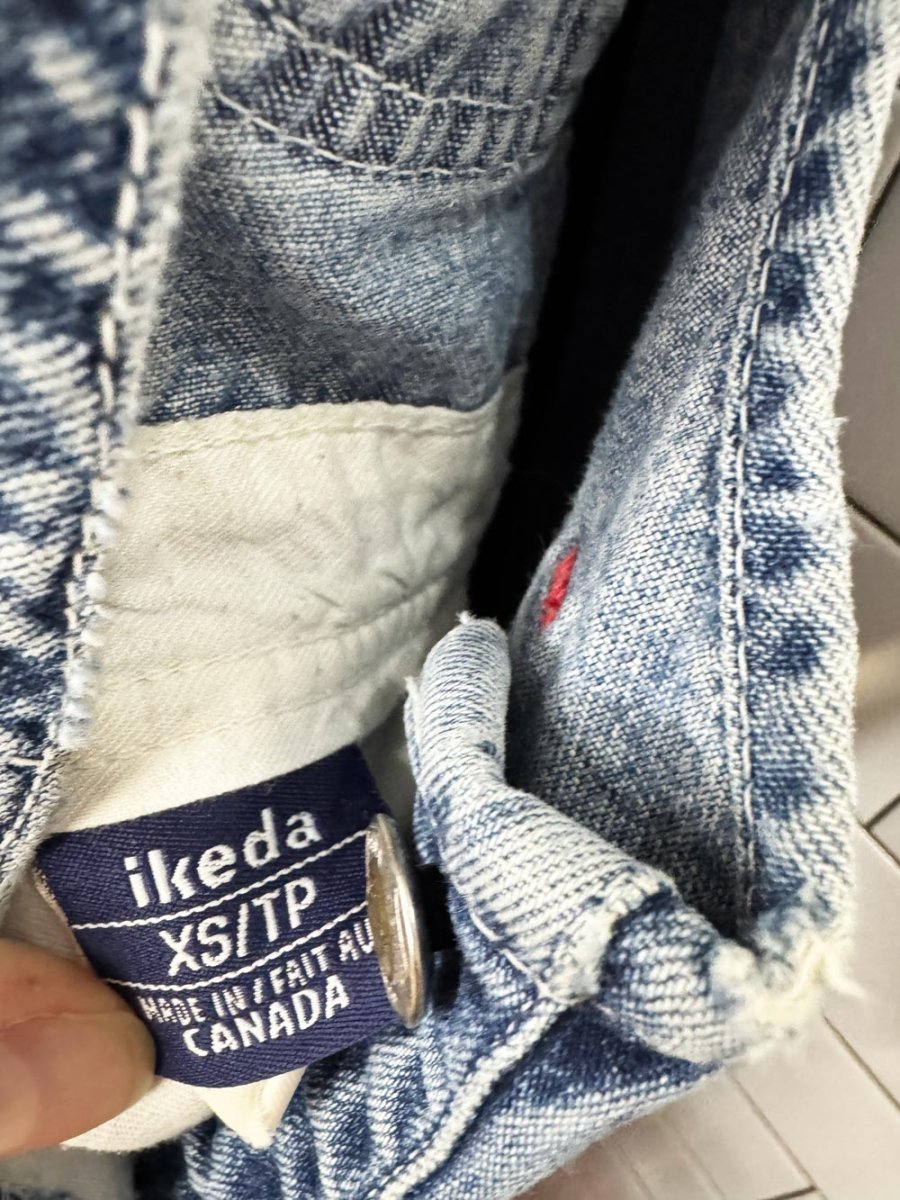 vintage 90s ikeda denim overalls | made in Canada - good market thrift store