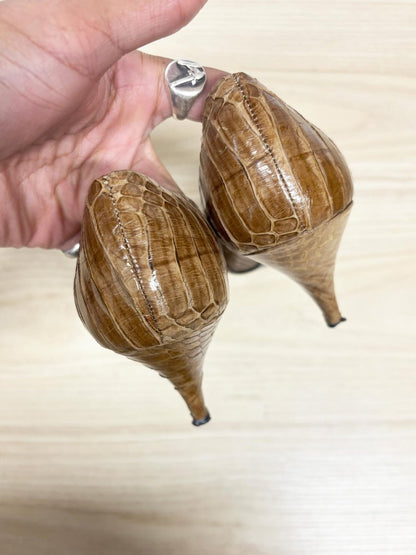 vintage 90s impo snakeskin heels - good market thrift store