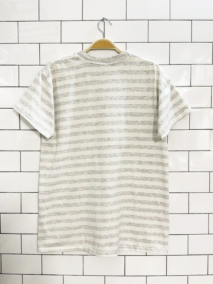 vintage 90s indiana university hoosiers striped tee | made in USA | ultimate sports wear - good market thrift store