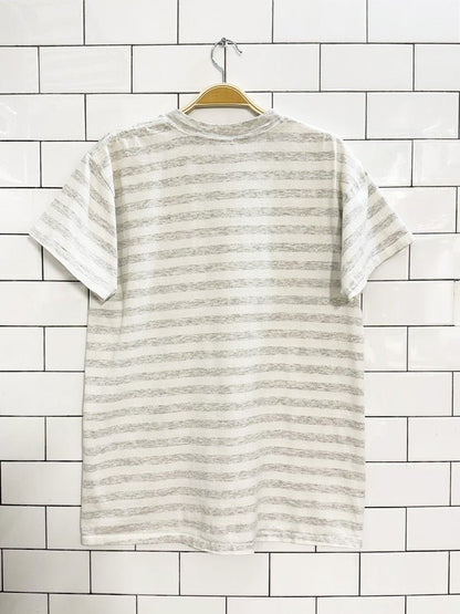 vintage 90s indiana university hoosiers striped tee | made in USA | ultimate sports wear - good market thrift store